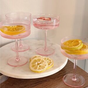 Coupe cocktail glasses